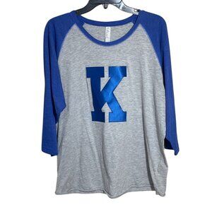 Live & Tell Kentucky Wildcats Raglan T-Shirt Satin Letter Size XL Extra Large